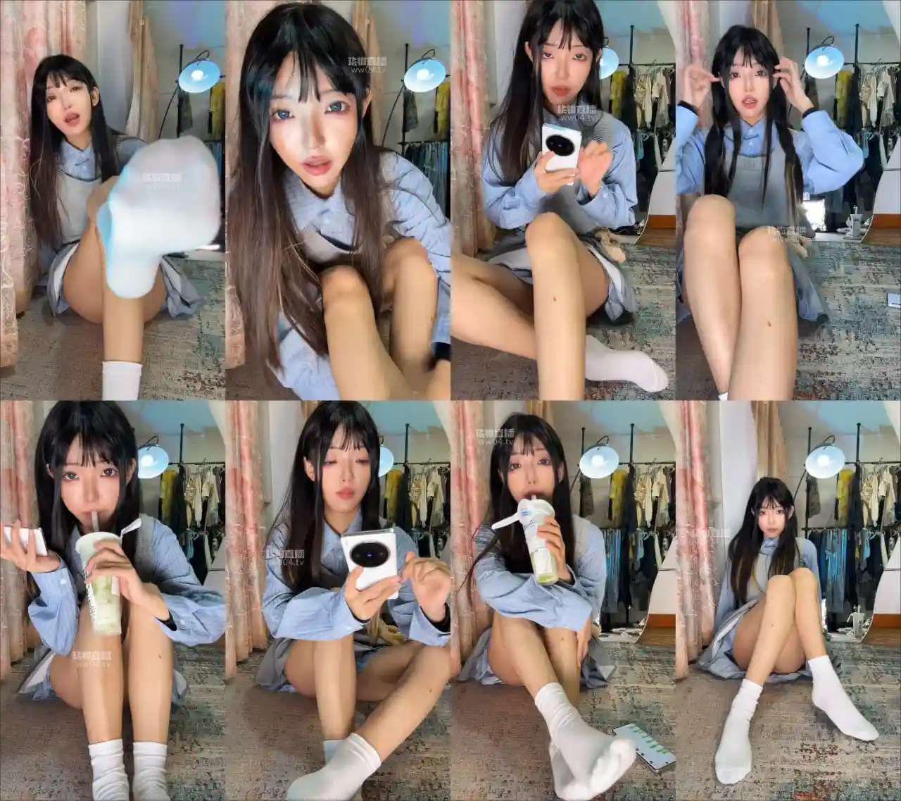 绝美兔 – 白袜羞辱红绿灯