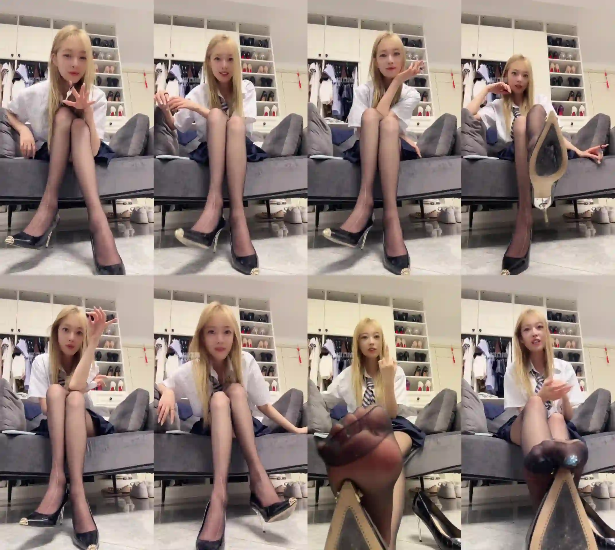 酒鸽 – 制服jk黑丝高跟